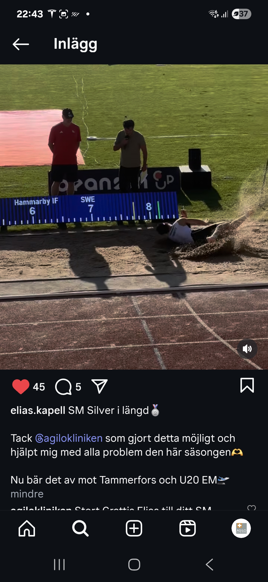 Hammarbyaren Elias Kapell tar sm silver